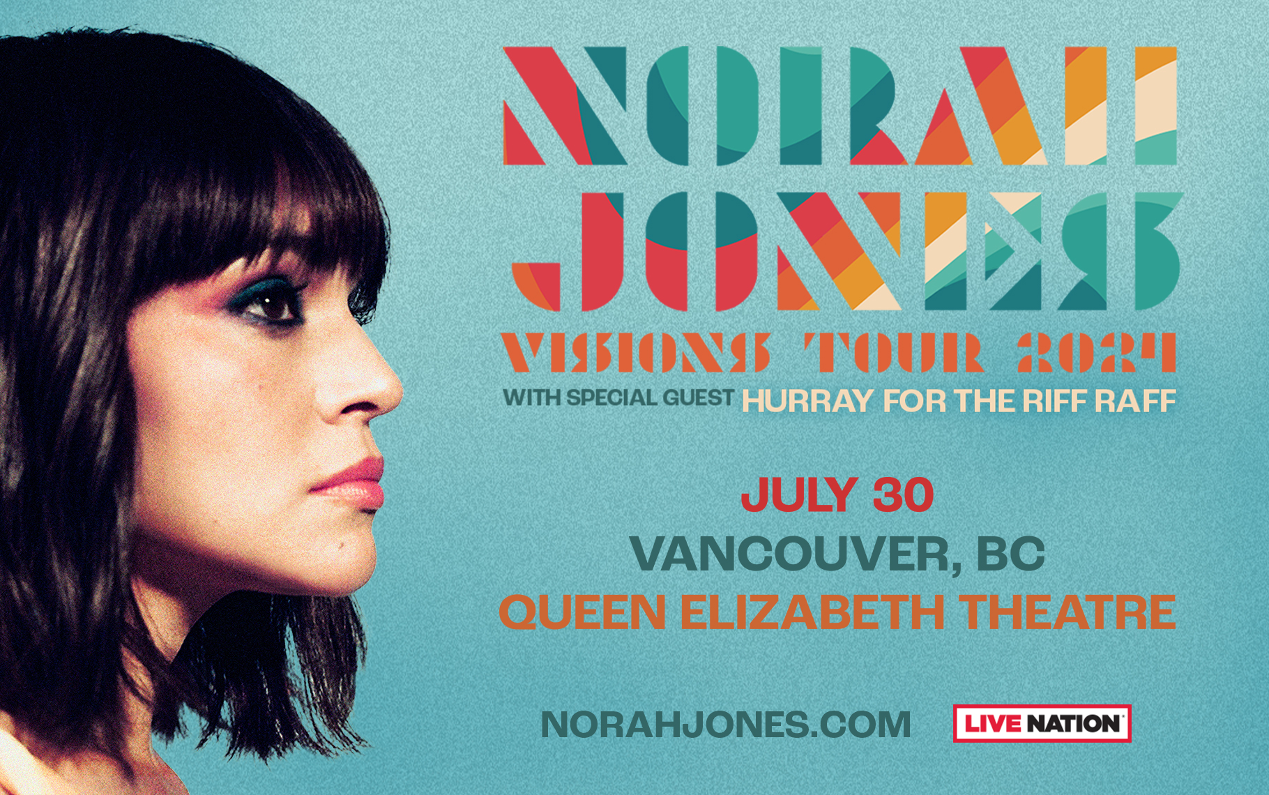 Norah Jones at the Queen Elizabeth Theatre - Vancouver Civic Theatres